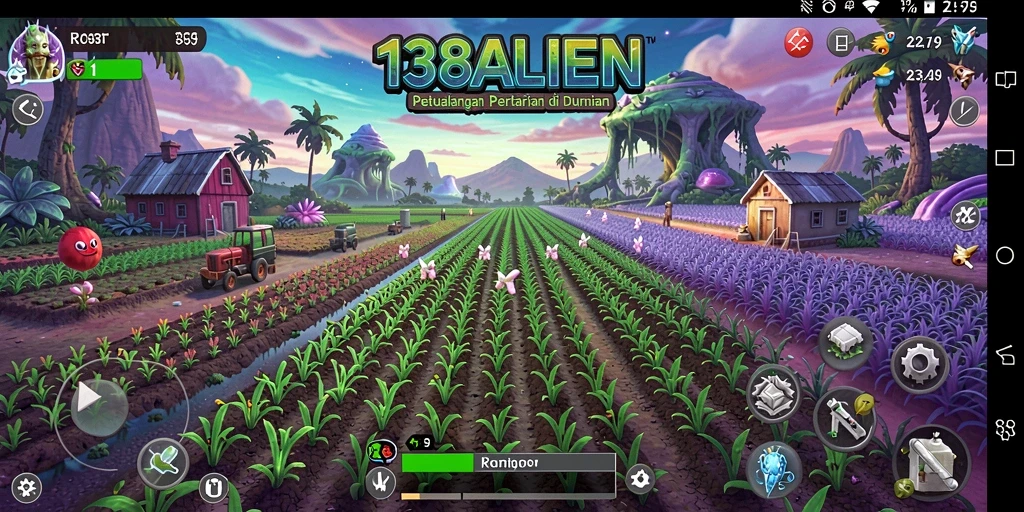 Gameplay menarik di dunia pertanian alien.