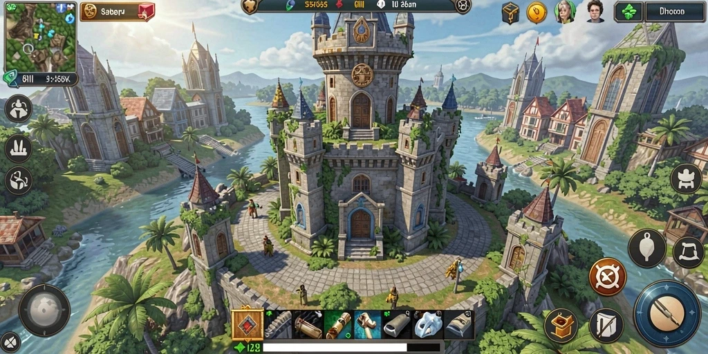 Tangkapan layar menampilkan aksi menegangkan Tower Defense di 8II.