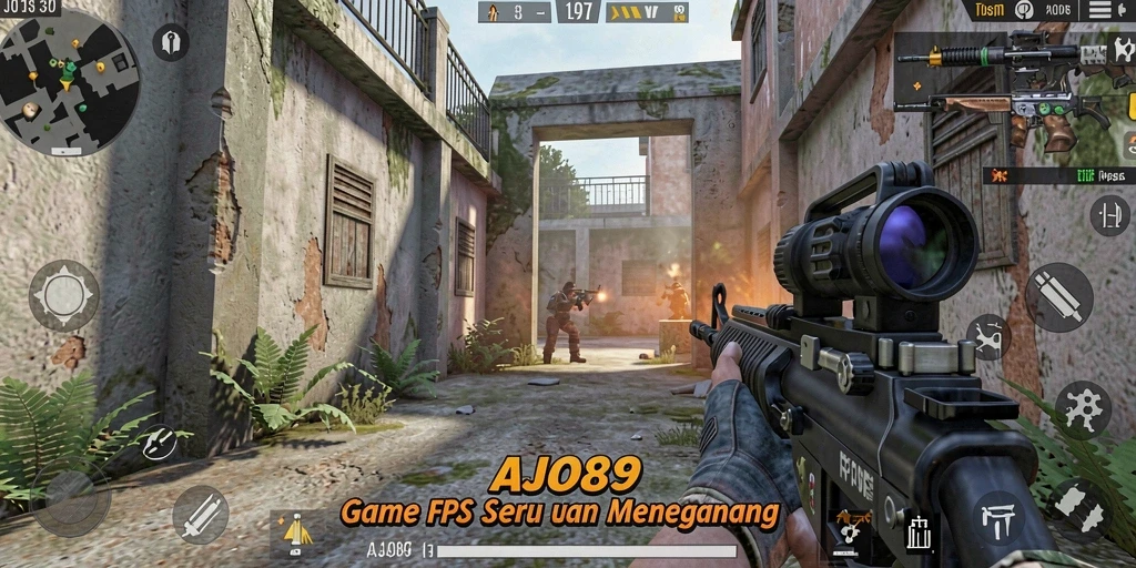Screenshot menunjukkan momen intens dalam gameplay AJO89 yang mendebarkan.