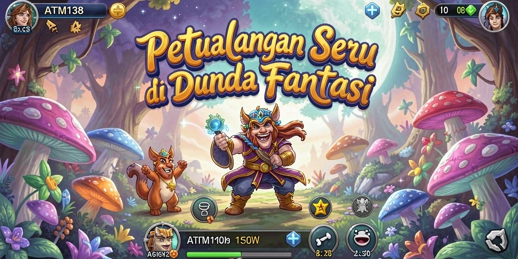Gameplay ATM138 yang seru dan menantang dalam dunia petualangan.