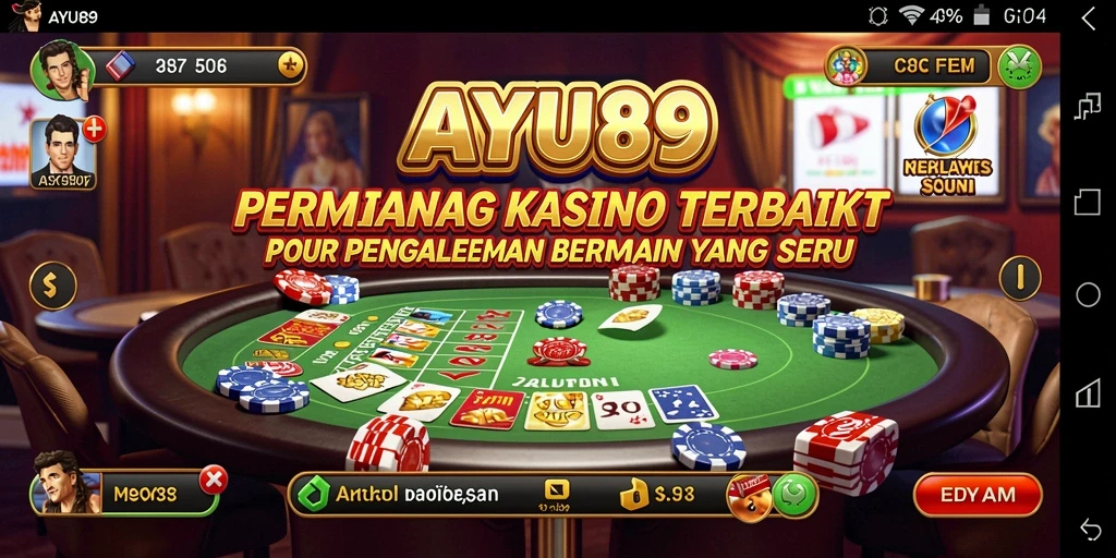 Tampilan gameplay AYU89 yang seru dan mendebarkan di kasino virtual.