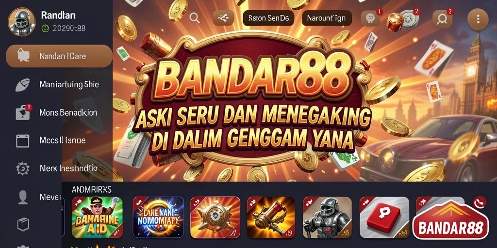 Tampilan gameplay intens dan seru dari BANDAR88 yang menantang.