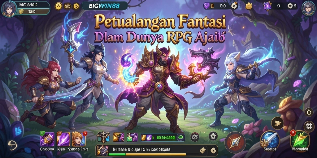 Tampilan mengesankan dari gameplay RPG BIGWIN88 penuh petualangan.