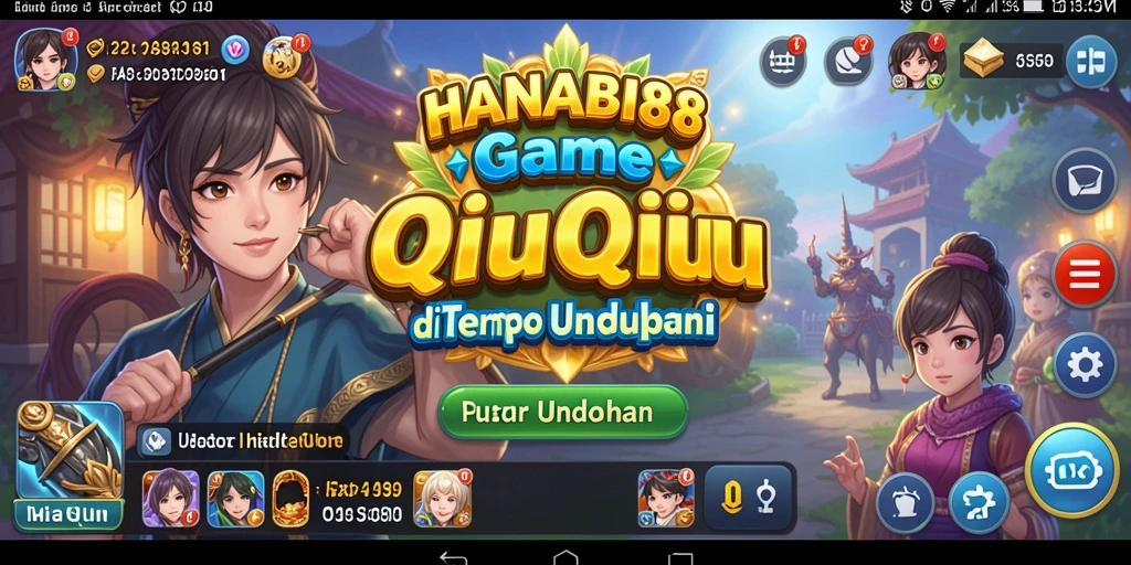 Screenshot gameplay HANABI88 dengan suasana seru QiuQiu.