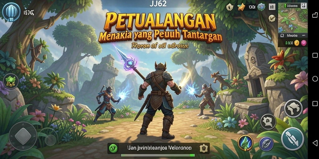 Tampilan gameplay JJ62 penuh aksi dan petualangan menarik.