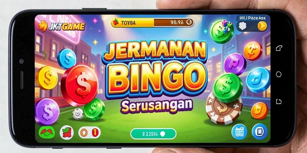 Tangkapan layar permainan Bingo di JKTGAME dengan antarmuka yang menarik.