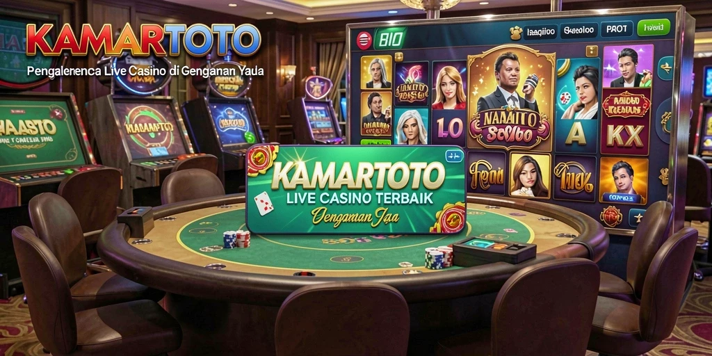 Tampilan menarik gameplay Live Casino di KAMARTOTO.