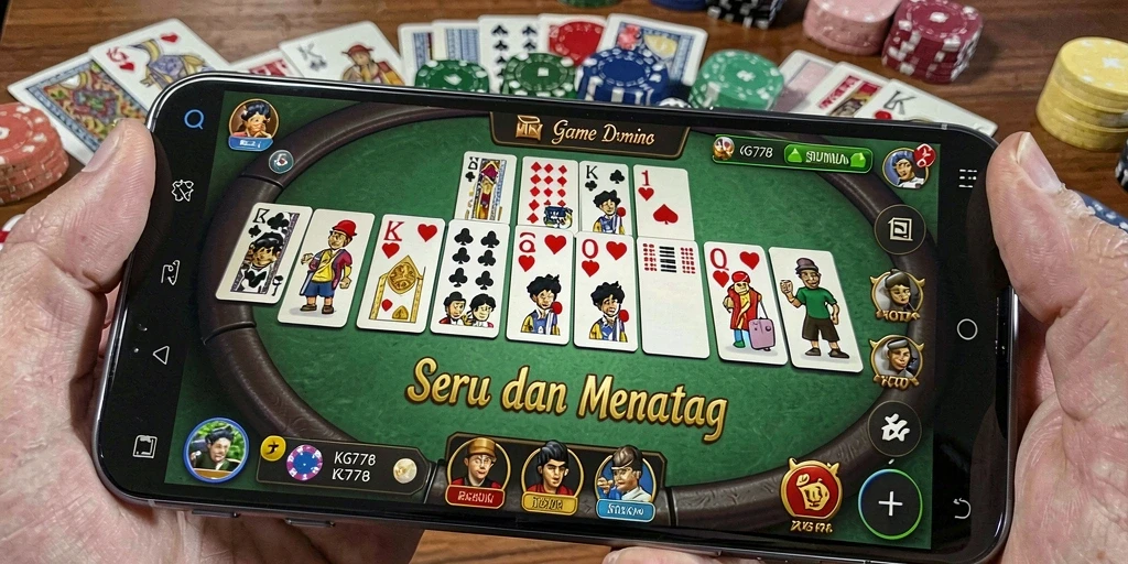 Screenshot KG778 menampilkan aksi seru permainan Domino yang menantang.