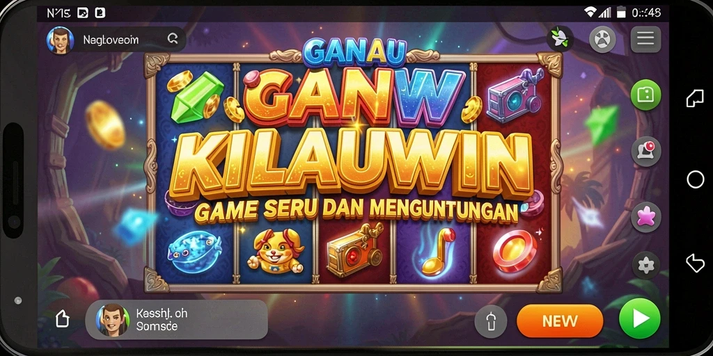 Tampilan gameplay memukau dari mesin slot KILAUWIN yang penuh warna.
