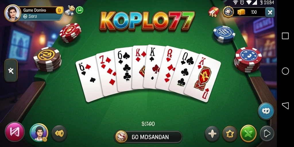 Tampilan gameplay KOPLO77 yang seru dan interaktif.