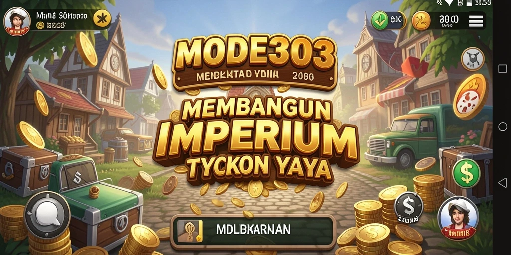 Screenshot utama MODE303 menampilkan gameplay Tycoon yang seru dan mendebarkan.
