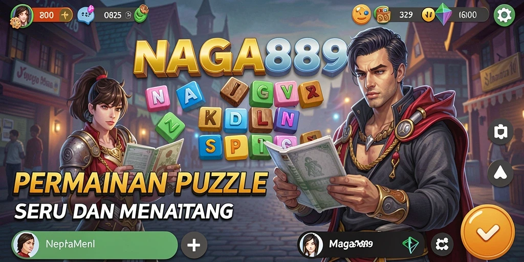 Screenshot NAGA889 menunjukkan gameplay puzzle yang menarik dan menantang.