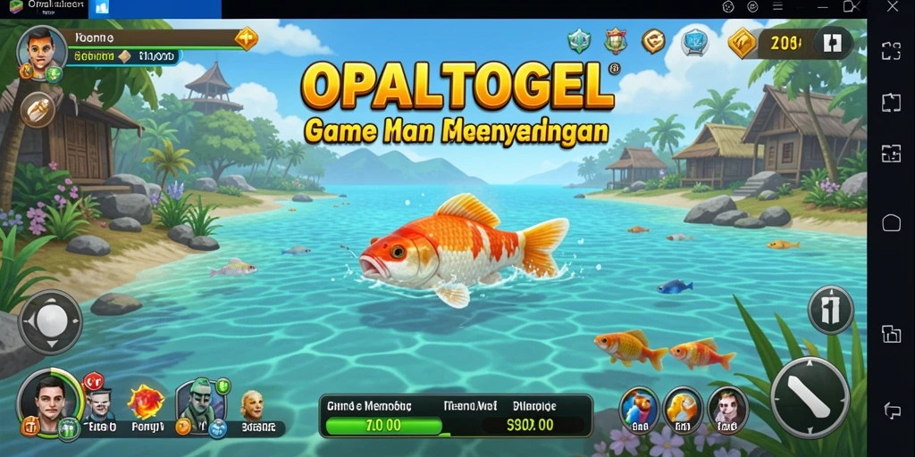 Tampilan permainan OPALTOGEL yang menawan dan menarik saat memancing.