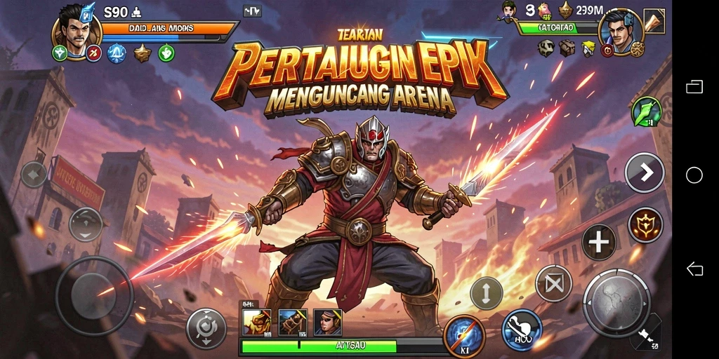Tangkapan layar S80 menampilkan aksi pertarungan yang menegangkan.