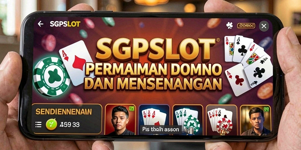 Tampilan gameplay menarik dari SGPSLOT dengan suasana permainan Domino.