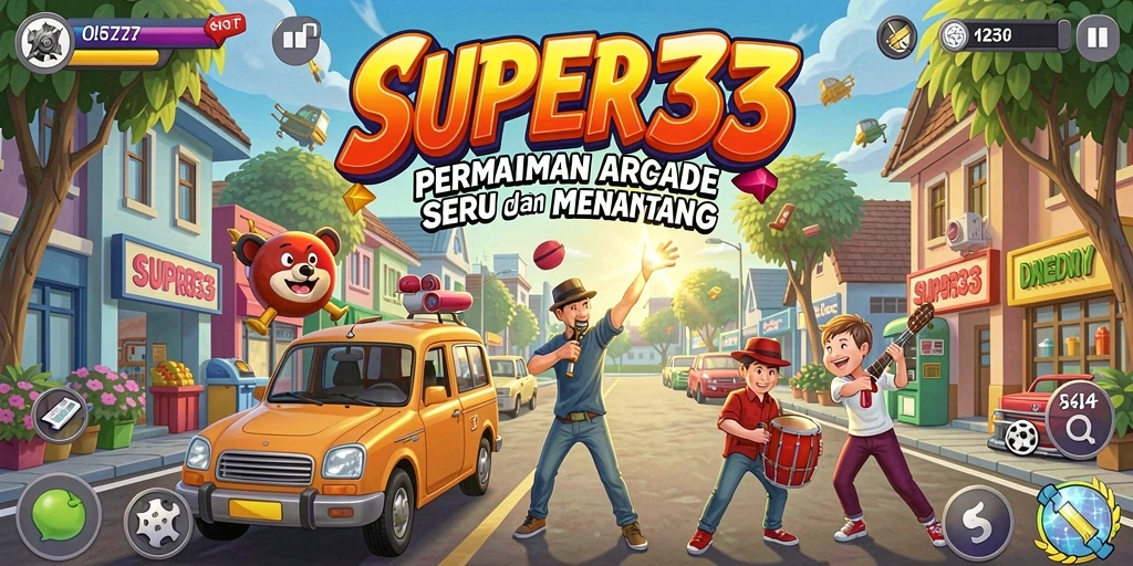 Tampilan menegangkan dari gameplay SUPER33 yang seru.
