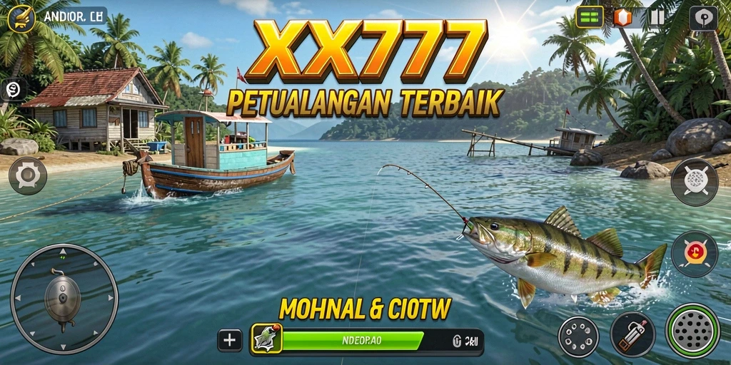 Tangkapan ikan seru dalam gameplay XXX777.